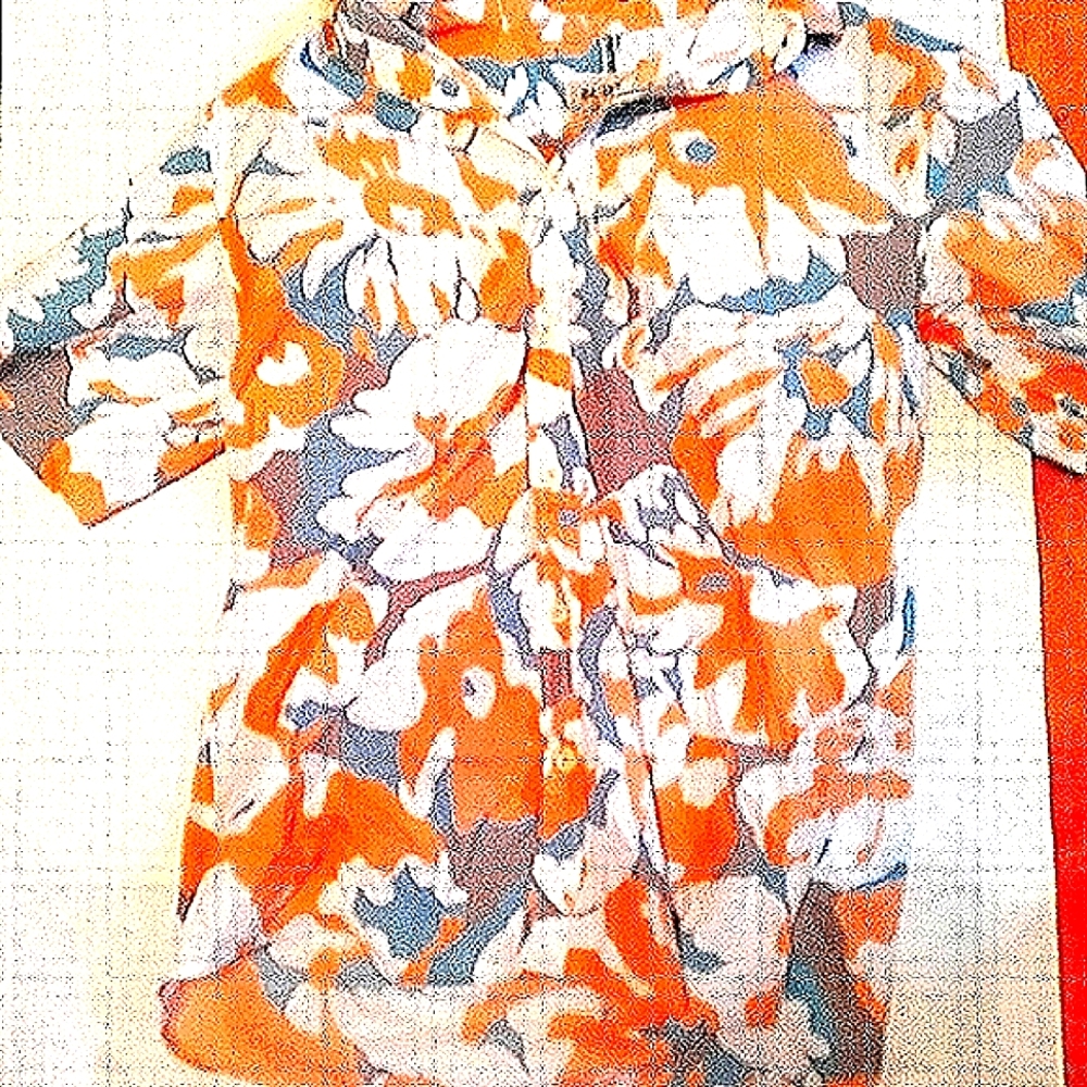 Burton graphic button down short sleeved shirt